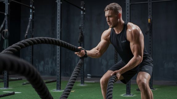 Man Doing Push Ups 
