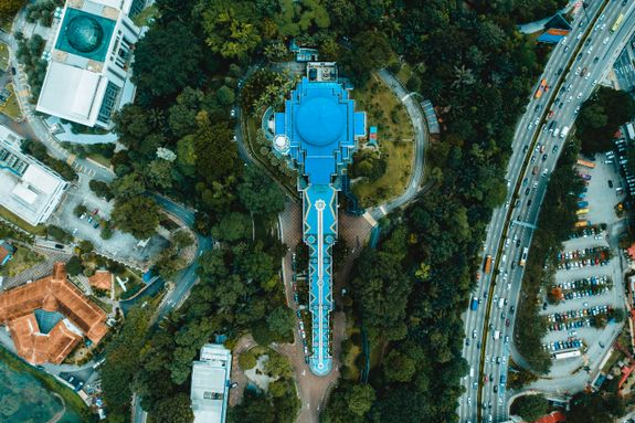Bird's Eye View Of City