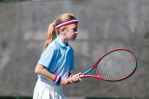 Girl Playing Tennis