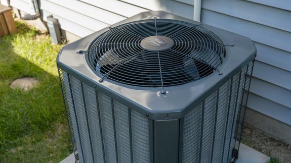 Building Wall with Air Conditioners 