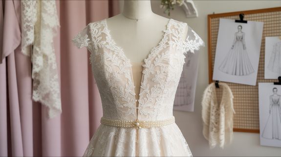 Close-Up of a Sewing Machine