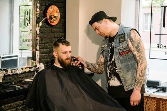 Man at Barber Shop 