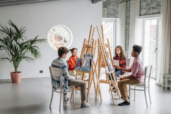 Kids Attending an Art Class