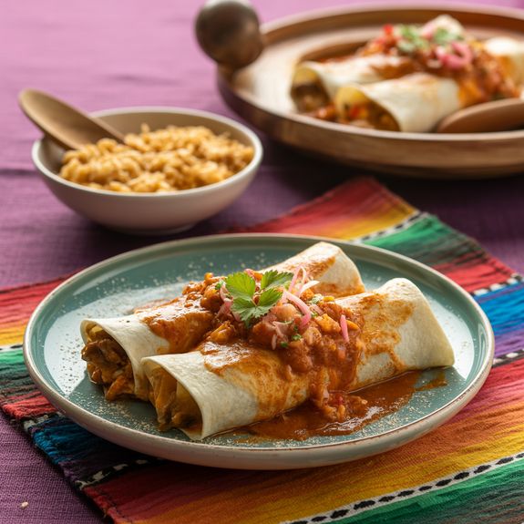 Matcha Mole Enchiladas