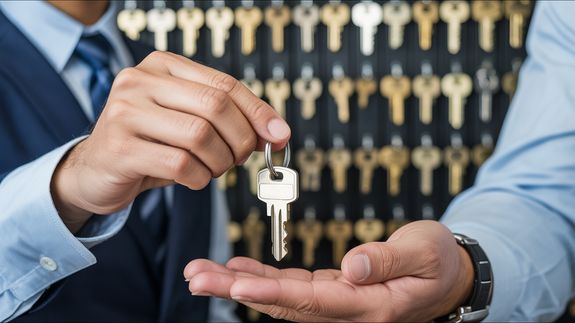 Close Up Gray Hoppe Tubular Key