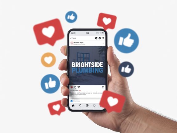 BrightSide Plumbing (Local Business): Social Media Engagement Boost