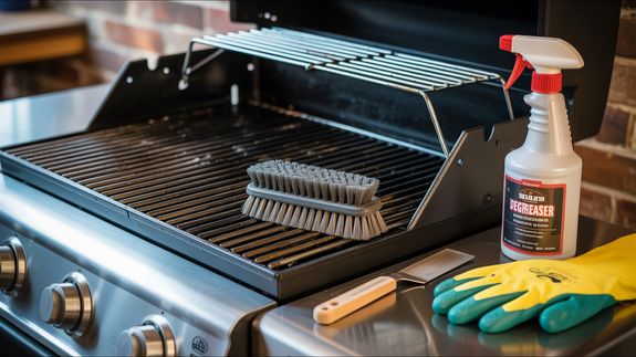 Meat in Grill