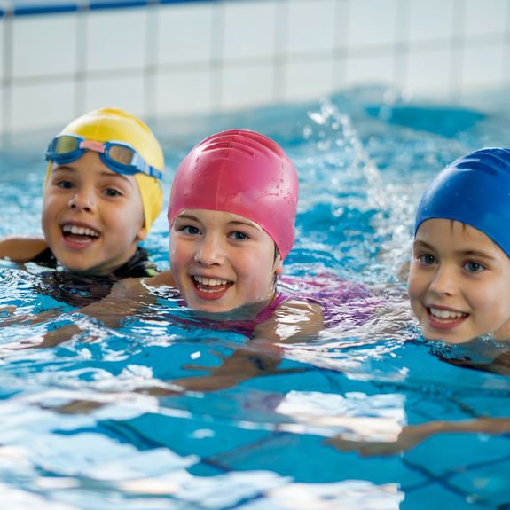 Children Training in an Olympic Size Pool