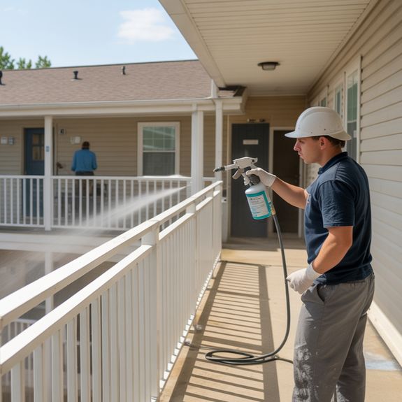 Apartment Pressure Washing