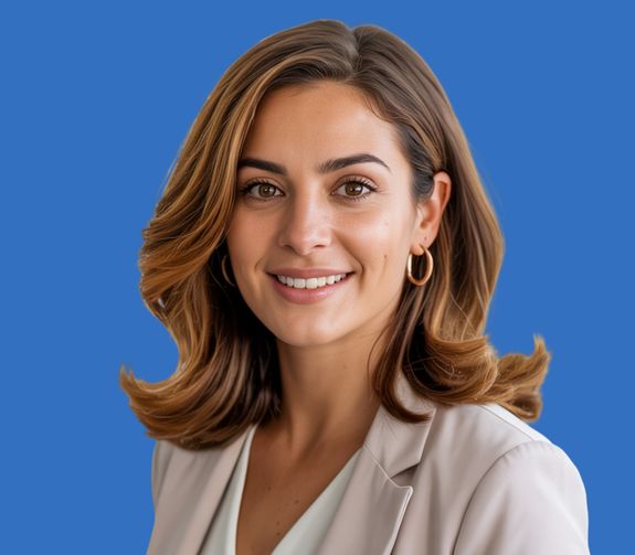 Photo of a Woman Holding the Microphone of Her Headset