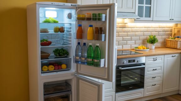 Faceless cook getting out baking tray with delicious filled baked apples of electric oven at home