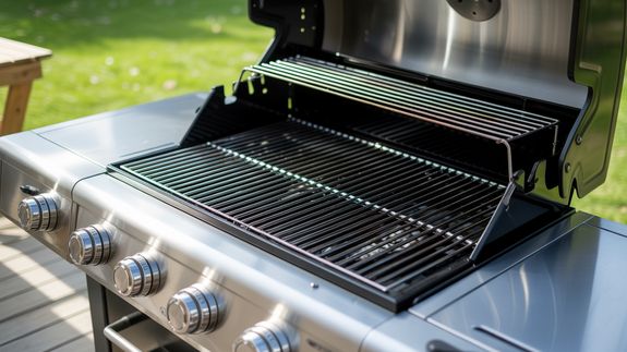 Shallow Focus Photo of Patties on Grill