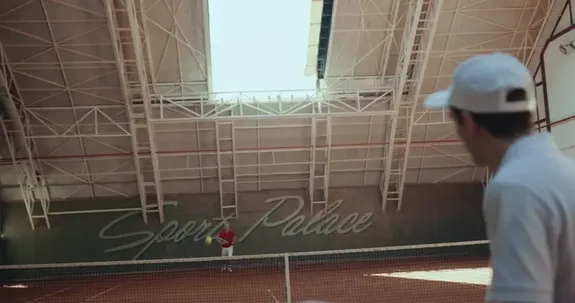 Girl Playing Tennis