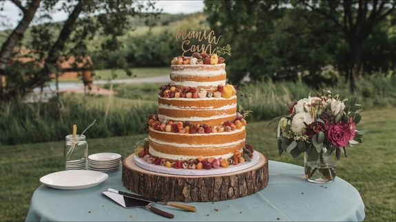3-layer Cake With Flowers