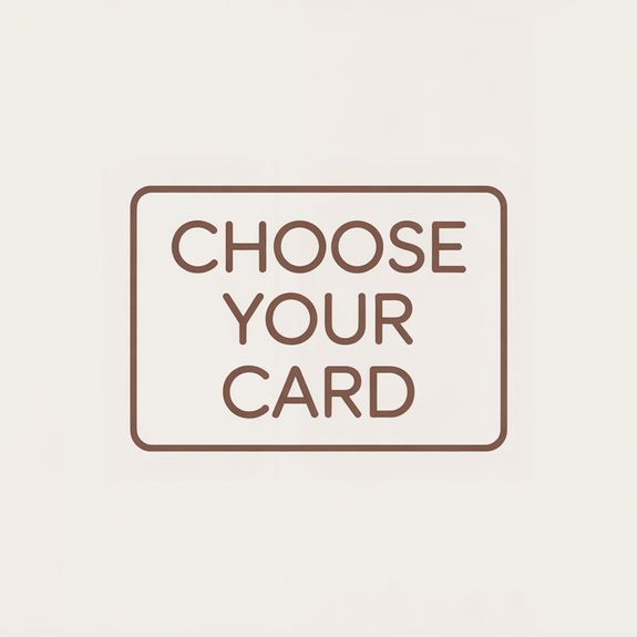 Choose the Gift card of your preference