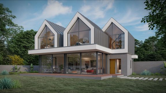 Black and Red Heavy Equipment Near Gray Rock