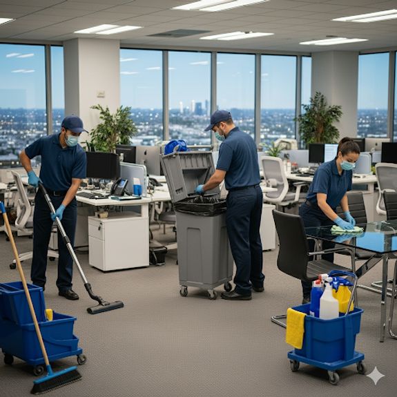 Cleaning Materials on White Surface