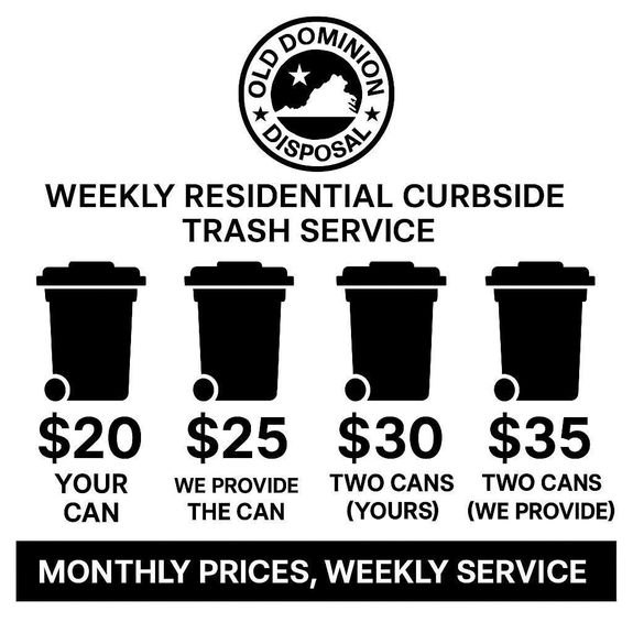 Reliable Curbside Trash Pickup in Spotsylvania and Caroline County