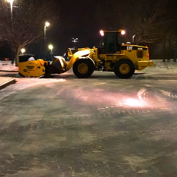 What specific services do you offer under snow and ice management?