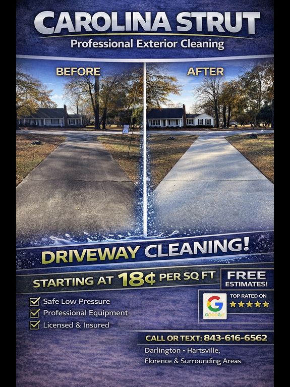 Driveway & Patio Cleaning  Starting at $0.18 per sq ft | Free Estimates