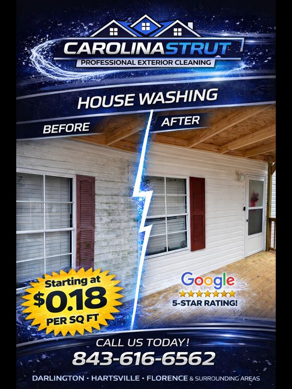 Residential Pressure Washing & Soft Washing  Pricing starts at $0.18 per sq ft | Free Quotes