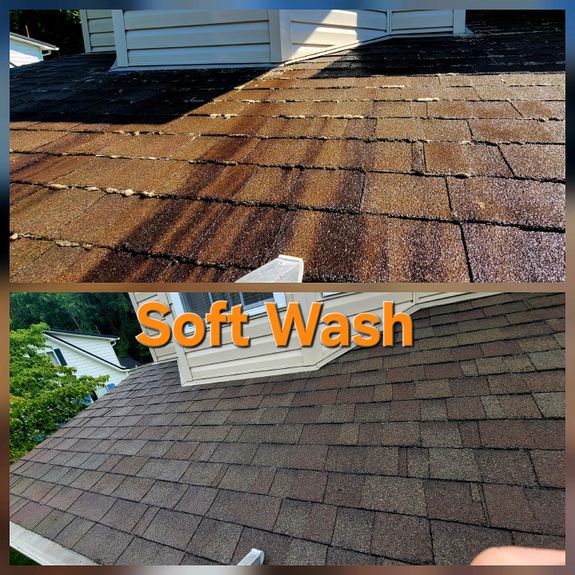 What is soft washing and how is it different from traditional pressure washing?