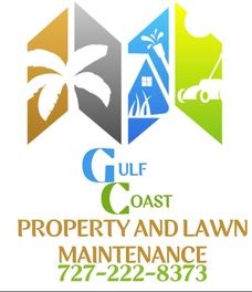 Gulf coast property and lawn maintenance logo