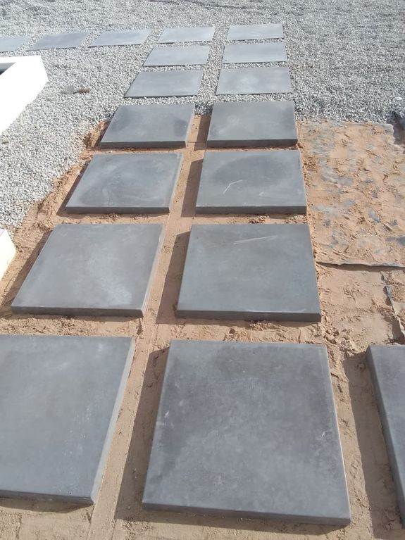 Process of establishing construction in quarry