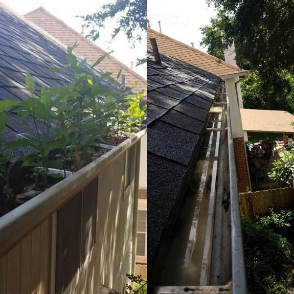 Gutter cleaning and gutter guard installation starting at $99