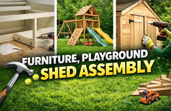 Furniture, Playground, Shed Assembly 